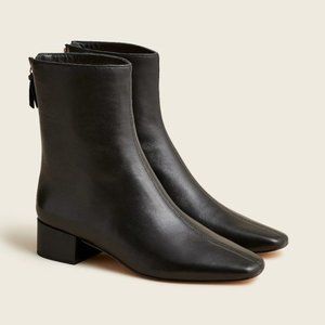 J. Crew Roxie Center-seam Ankle Chelsea Boots in Black Leather, 8